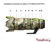 Installation instruction for Nikon Z 70-200mm F/2.8 VR S 